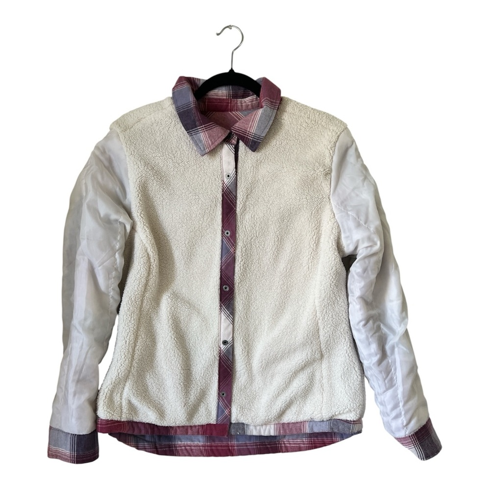 Free Country Sherpa-Lined Plaid Shacket - Size Medium - Picture 3 of 9